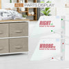Fabric Chest of Drawer Bedroom Furniture Hallway Storage 6 Draws Metal Frame