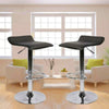 2pc Bar Stools Leather Chairs Breakfast Chairs Swivel Gas Lift Kitchen Cushioned