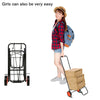 Heavy Duty Folding Foldable Hand Sack Truck Barrow Cart Wheel Trolley Black 50kg