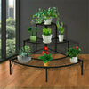 Rustproof Metal Plant Stand Garden Decor Flower Shelf Mutli Tier Stand 4-9 Pots