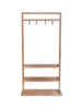 Sturdy Ash Wood Bedroom Hallway Porch Hanging Storage Display Stand Clothes Rail