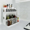 2/3 Tier Rotating Jars Spice Rack Organiser Free Standing Kitchen Storage Holder