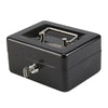 4.5" Metal Steel Petty Money Cash With Coin Tray Box Bank Security Lock 2 Keys