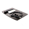 Single Floating Black Glass Bracket Wall Mount For Xbox/PS4 &Sky TV/DVD/AV Shelf
