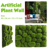 Artificial Plant Wall Fence Panel Foliage Hedge Reindeer Moss Mat Greene