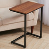 Bedside Sofa Side Table C-Shaped Wooden Laptop Coffee End Desk Living Room Study
