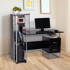 Computer PC Laptop Desk Table Shelf 2 Drawers Bookstore workstation