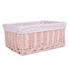 Colorful Painted Nursery Baby Room Wicker Storage Basket New Born Gift Hamper