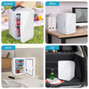 10L Portable Mini Fridge Table Top Electric Small Cooler White Ice Box Bedroom