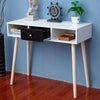 Modern Side Table 1 Drawer Hallway Side End Dressing Table Desk Furniture White