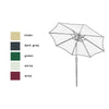Round Garden Parasol 2.5M 2.7M 3M Sun Shade Patio Umbrella W/ Crank Tilt