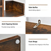 13-Shelf Industrial Bookcase Tree-Shaped Side Storage Bookshelf Display Rack