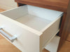 Bedroom Furniture Set *White & Walnut* Wardrobe 4+4 Drawer Chest Bedside Cabinet
