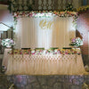 10ft Silk White Backdrop Drapes Curtain Wedding Ceremony Party Home Window Decor