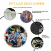 Car Rear Back Seat Cover Pet Dog Cat Protector Waterproof Hammock Mat Seatbelt