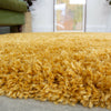 Shaggy Rug Thick Soft Bedroom Rugs Mustard Yellow Non Shed Living Room Rug