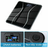 Electronic Bathroom Weight Digital Scales Body Measures Weighing Scale LCD Black