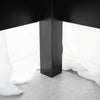 Mondeer Black Corner Table L-shaped Computer Desk Workstation Office Study