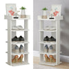 Wooden Shoe Rack Storage Shelf 4/5/7 Tier Slim Cabinet Footwear Shoes Organiser