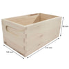 Pine Crate Chest Wooden Storage Box / 5 Sizes / Open Top / For Craft Decoupage