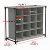 UK Bathroom Storage Cabinet 16 Grids Cupboard Free Standing Unit Rack Shelf