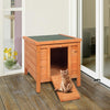 Dog Kennel Wooden Pet House Outdoor Waterproof Hutch Rabbits Ferrets Guinea Pigs