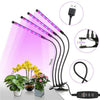 4 Head 80LED Grow Lights Growing Veg Flower For Indoor Clip Plant Lamp + Adapter