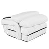 2-In-1 Folding Lazy Sofa Bed 5-Position Adjustable Armchair Floor Sofa W/ Pillow