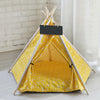 Nordic Pet Teepee Tent Cat Dog Cushioned Bed House Fabric Folding Cushion Tents