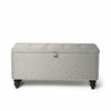 Ottoman Large Storage Chest Box Seat Storage Bench Bedroom Pouffe Toy Box Grey