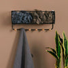 Wall Mounted Shelf Hooks Basket Wire Rack Storage Unit With Key Hanging Hangers