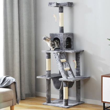 Cat Kitten tree Scratching Post Climbing Tower Cat Scratcher Activity Centre Bed