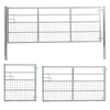 Galvanised Metal Field Farm Entrance Half Mesh Security Gate Fence Various Size