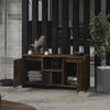 Vintage TV Stand Rustic Small Sideboard Doors Storage Cabinet Media Shelf Unit