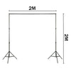 Adjustable Photo Backdrop Support Stand Kit Studio Background White Screen + Bag