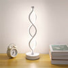 Spiral Bedside Table Lamp for Bedroom Nightstand Decoration Lighting Warm White