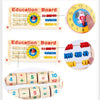 Childrens Educational Activity Drawing Wooden Easel Board Blackboard Whiteboard