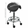 Salon Saddle Stool Swivel Hairdress Beauty Chair Hydraulic Lift Adjustable Seat