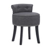 Dressing Table Chair Small Guest Reception Stool Stud Button Padded Seat Bedroom
