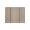 Wall Mounted TV Back Panel Floating Media Centre Unit Shelf Matt Grey Extendable
