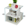 Square 2 Tier Coffee End Table Side TV Sofa Stand Living Room Office Furniture