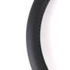 Car Steering Wheel Cover Protector Glove Universal Black Pu Perforated Leather