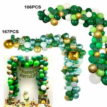 Jungle Safari Theme Balloon Garland Arch Kit Birthday Party Decorations 106Pcs\