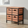 Solid Wood Chest of Drawers Storage Unit Bedroom Office Organiser Metal Frame