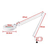 22W Large Desk Magnifier Magnifying Lamp Eyelash Lamp Salon Surgery Beauty White