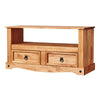 Corona TV Stand Solid Pine Straight Corner Cabinet Media Entertainment Unit