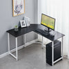 L Shaped Office Desk PC Workstation Corner Table Black Home Office Gaming