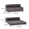 Corduroy Fold Out Single Double Guest Z ChairBed Folding Mattress Sofa Bed Futon