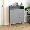 Shoe Cabinet Storage Cupboard with Drawer Wooden Stand Rack Footwear Unit Grey