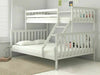 White Double Bed Bunk Bed Triple 3 Pine Wood With Stairs Kids Children Bed Frame